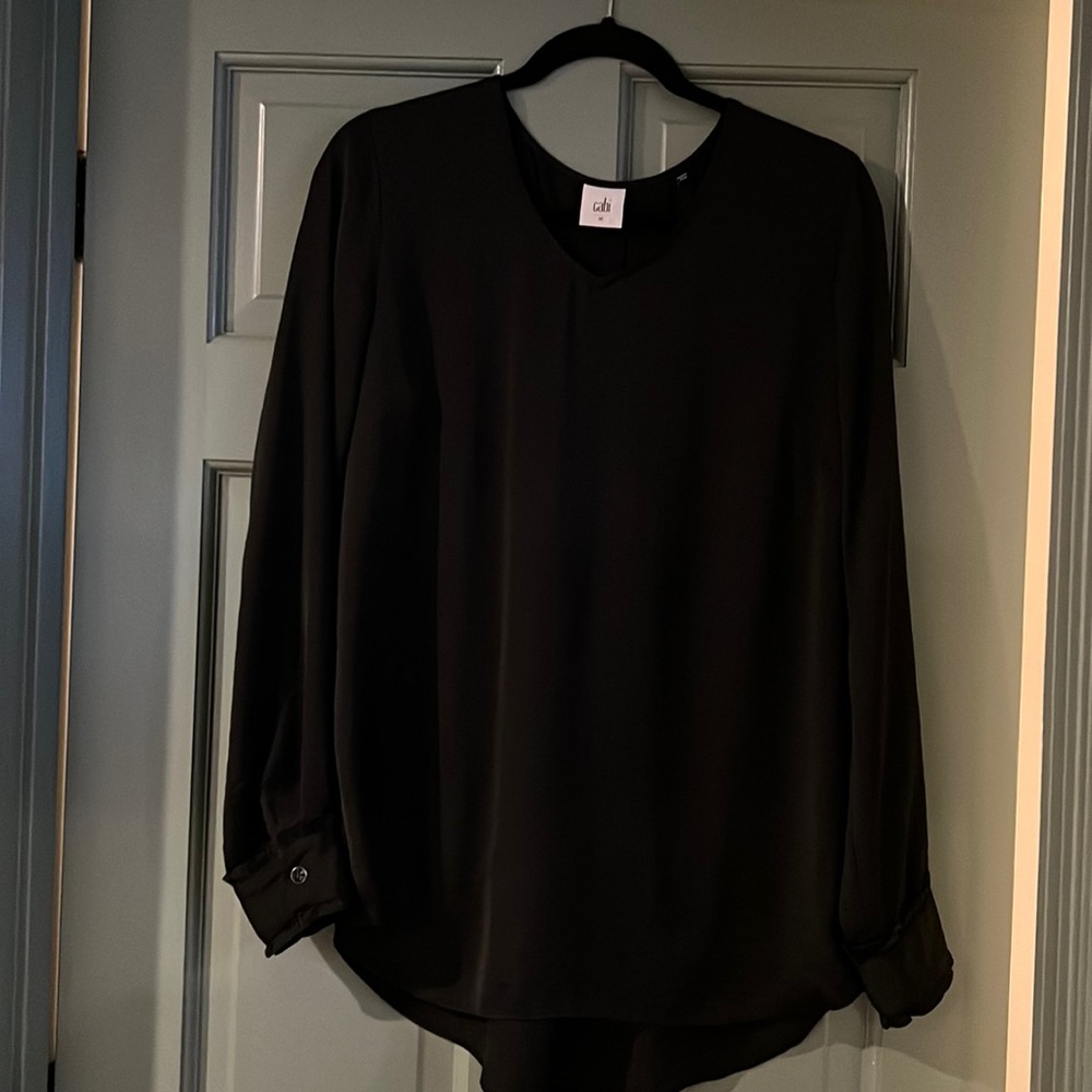 Cabi womens black blouse